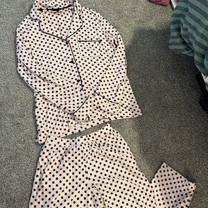 Kate Spade light pink polka dot pj set size Small